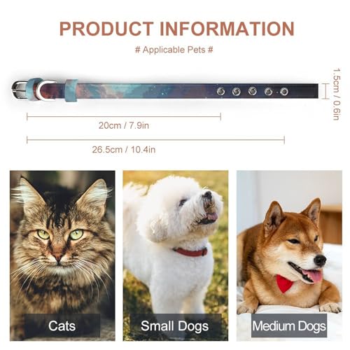 Collar ajustable para perro y gato color Space with Cluster miniatura 2