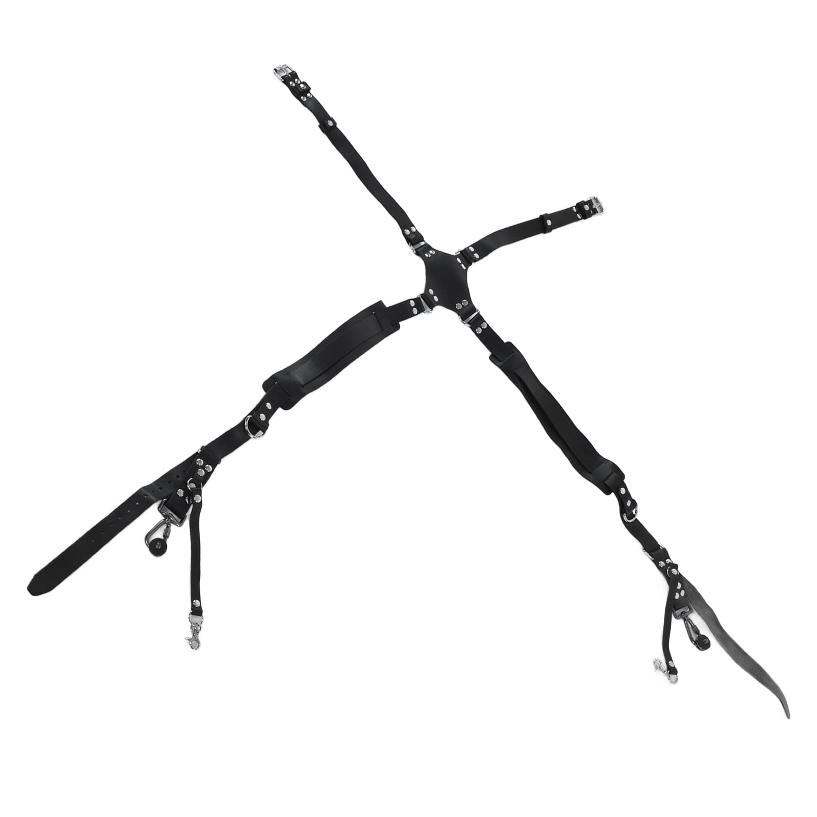 Correa para Cámara Arnés de Cuero PU de Doble Hombro para Accesorios de Fotografía Al Aire Libre, Cómodo, Duradero, Adecuado para Cámaras SLR, 1 Unidad