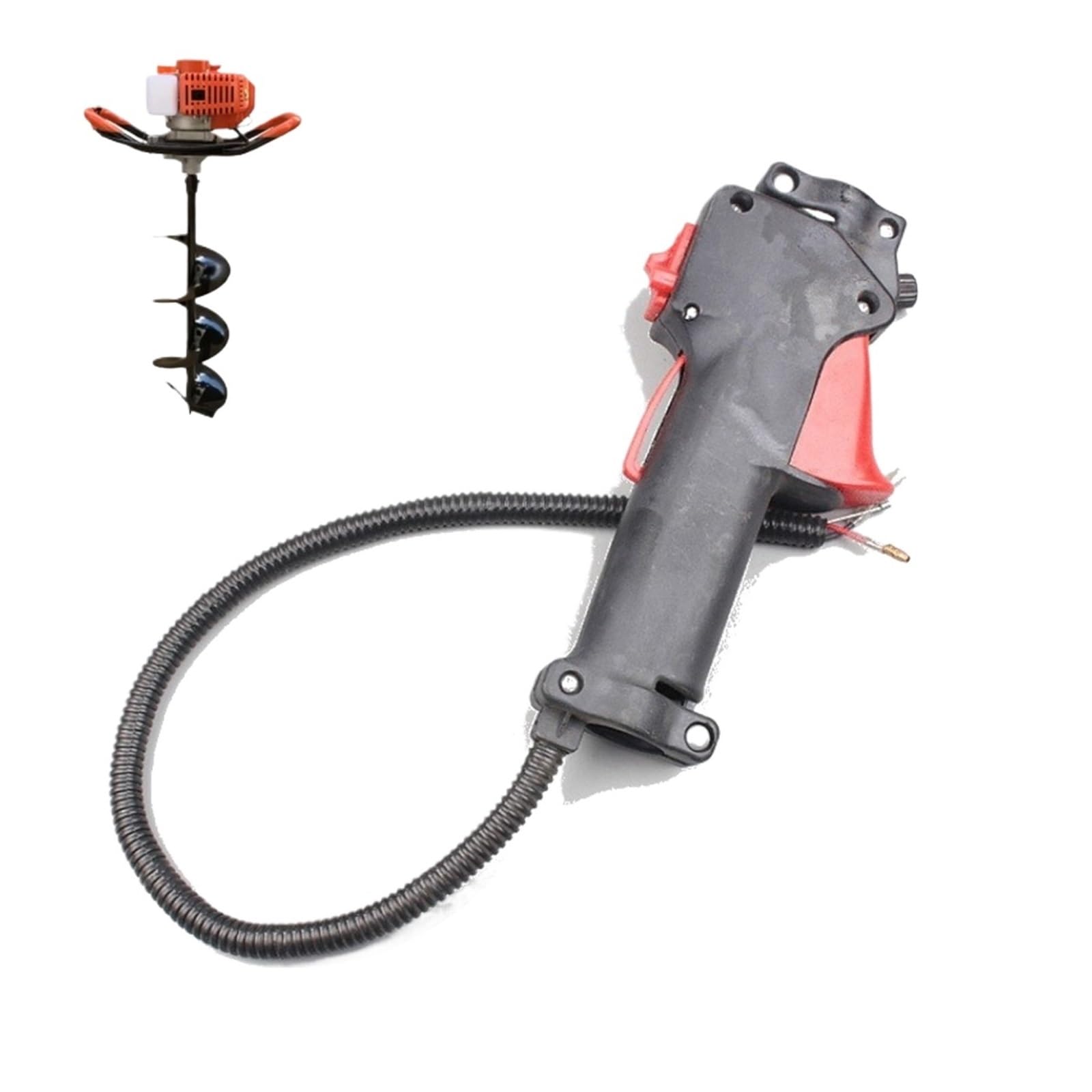 Maniglia del cavo dell'acceleratore Trigger On Off Kill Switch, 48F 1E48F 63cc Trivella di terra Trapano Decespugliatore Decespugliatore Attrezzi da giardino Tosaerba Interruttore dell'acceler
