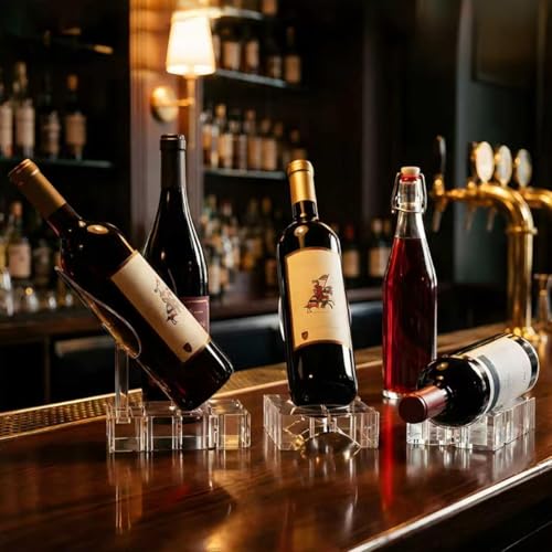 Soporte Modular de Acrílico para Botellas de Vino 2 Piezas miniatura 4