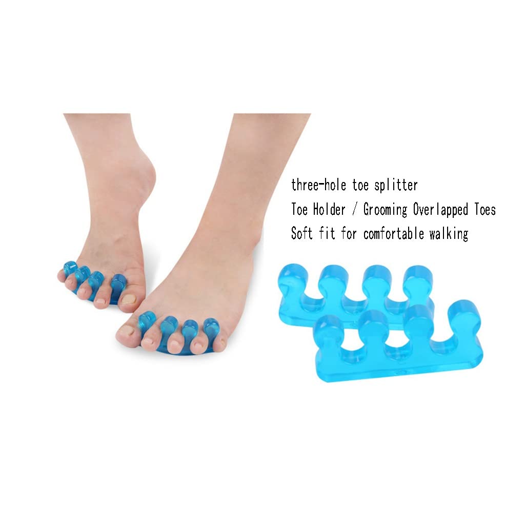 Separadores de Dedos de Gel, Camilla y correctores para Dedos superpuestos, juanetes, Dedo en Martillo, Alivio del Dolor de pies, Que restauran los Dedos de los pies su Forma Natural