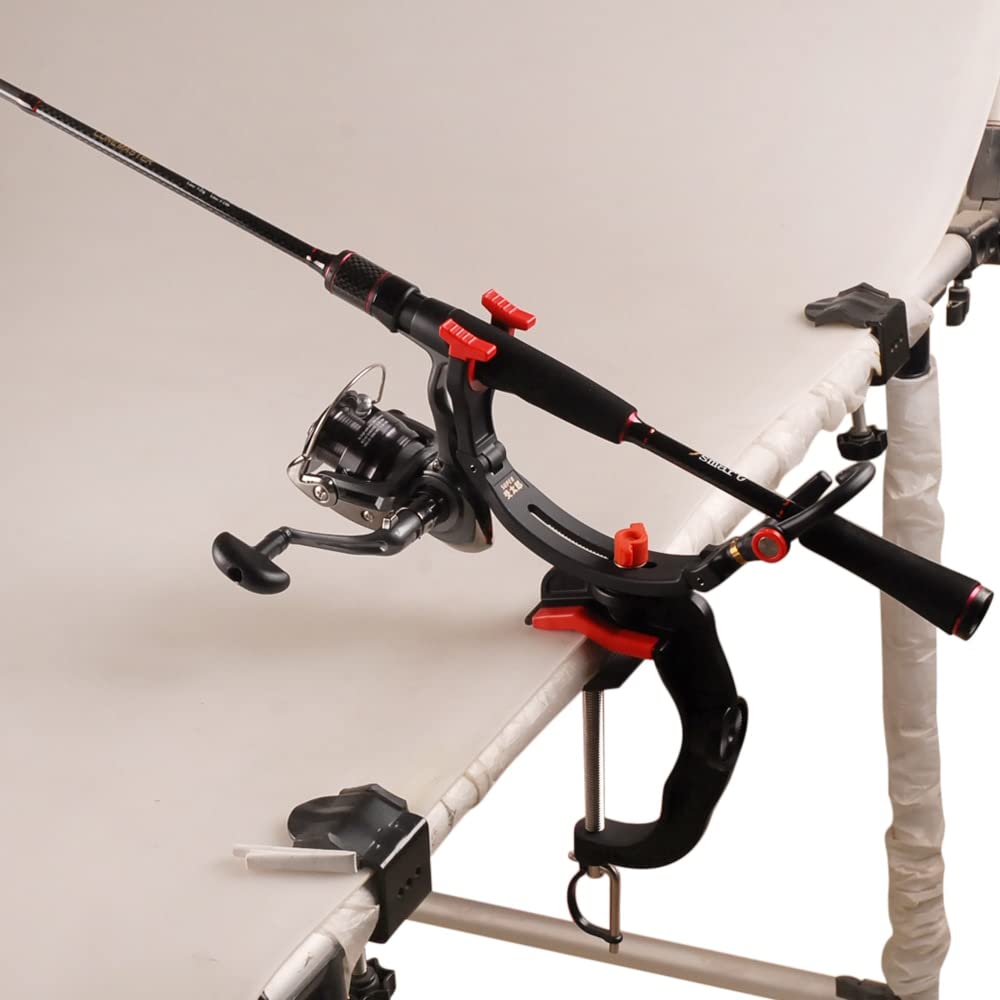 Uchwyty na Wędki z Brzegu Posiadacz wędkarski Regulowany obrotowy uchwyt z uchwytem rodowym Zestaw łodzi Jacht Rod Keeper Fishing Tool Stojak na Wędkę Plażową