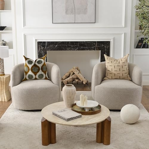 mainstays bouclé swivel chair reviews