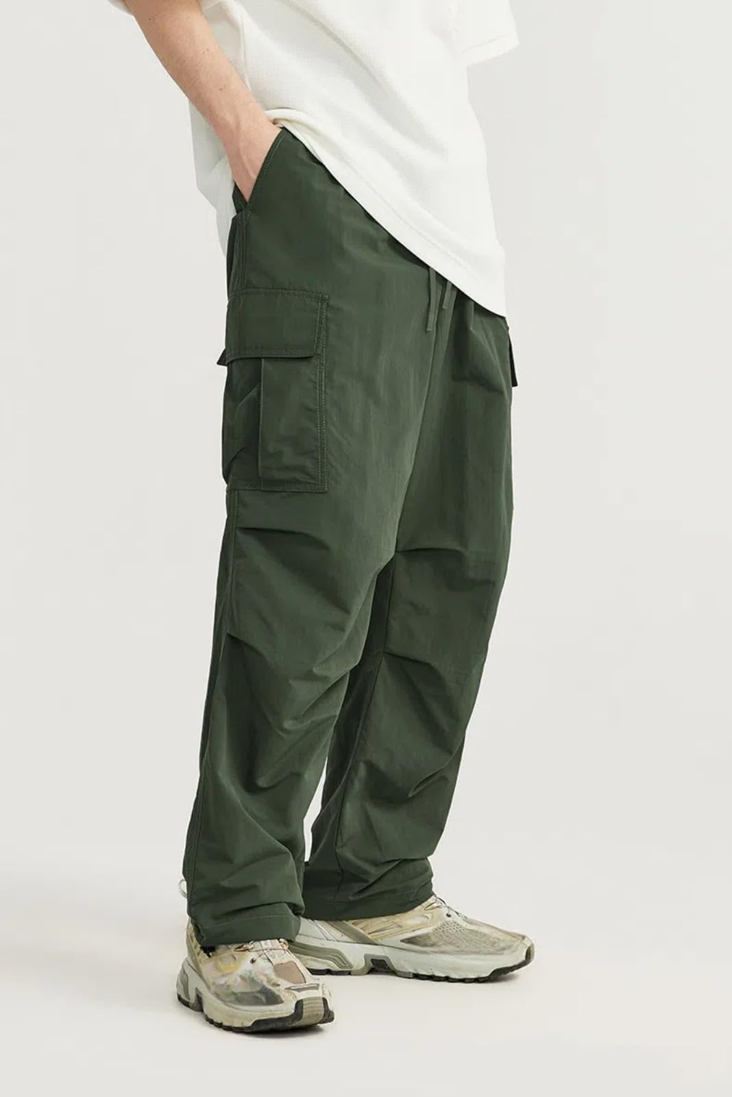 Pantaloni Lisci Elasticizzati Giapponesi Primavera ed Estate Casual da Uomo