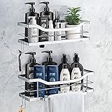 Sie bekommen, wofür Sie bezahlen: Dieses Duschregal kann jahrelang verwendet werden und behält immer noch einen guten Zustand, verdient für diesen Preis, zögern Sie nicht!