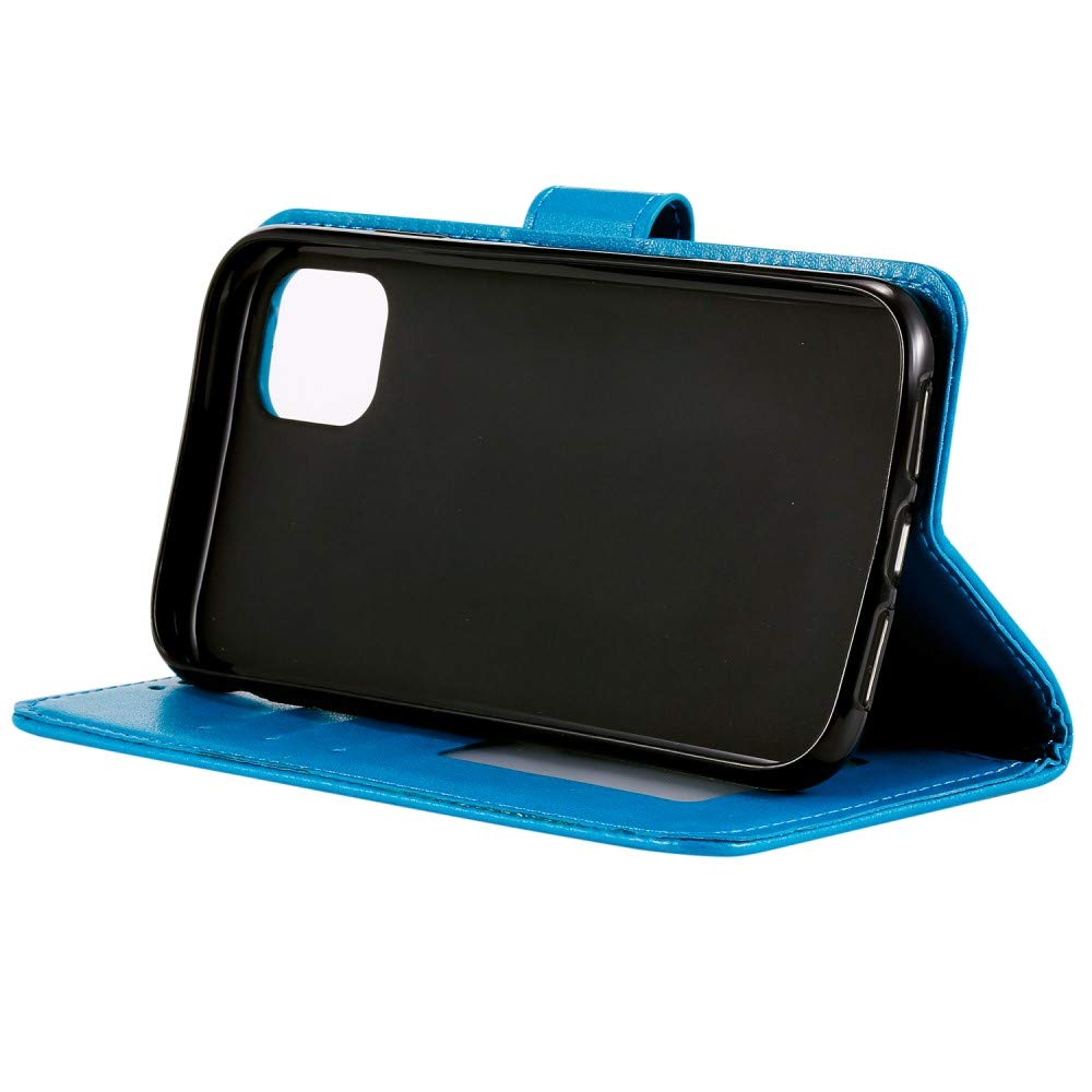 CoverKingz Custodia A Portafoglio Per IPhone 16e, Con Motivo Mandala Blu, Scomparti Per Carte E Banconote, Chiusura Magnetica, Funzione Stand - 3