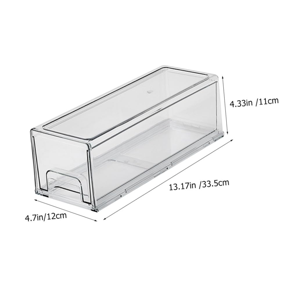 LIFKOME Kühlschrank Organizer mit Großem Fassungsvermögen Lebensmittelecht Transparent für Obst und Gemüse Leicht zu Reinigen
