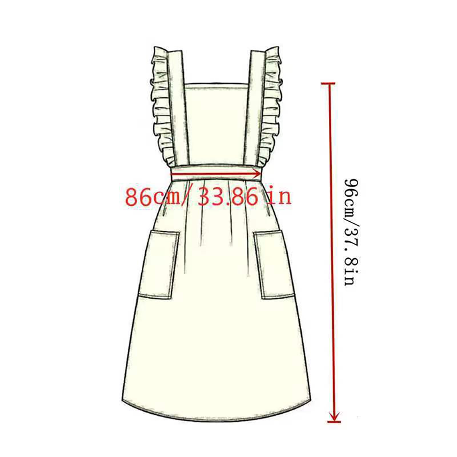 Tablier vintage en coton résistant aux taches avec poches pour la cuisine, la peinture, la pâtisserie