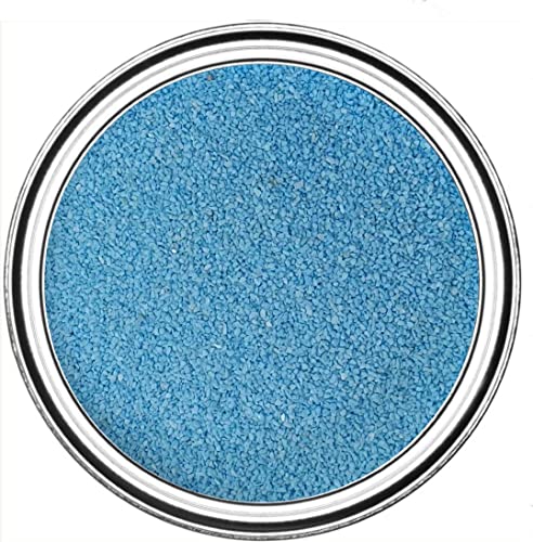 SABBIA COLORATA Decorazione Sottile 0,7-1,2 mm SHABBY TREND® IN VASO (1500 Gr, AZZURRO)