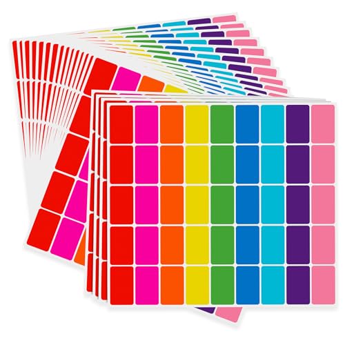 Étiquettes de couleur amovibles 3,8x6,3 cm pour identifier vos dossiers sans abîmer les supports