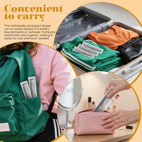 Pack de 50 peines desechables negros de 6.9 pulgadas miniatura 4