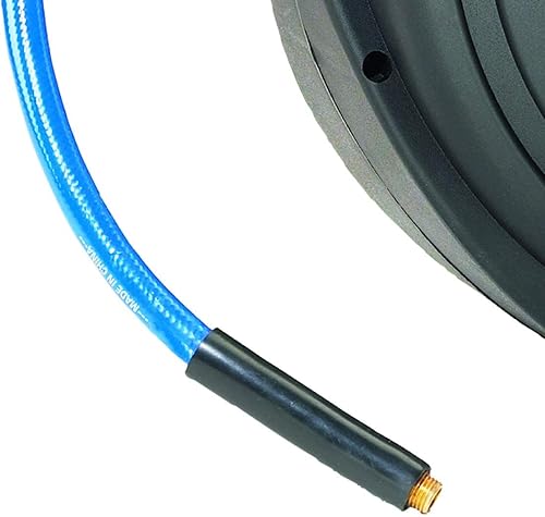 Miniatura 6 de Elite - Carrete de manguera de aire retráctil con manguera de aire de poliuretano de 3/8 pulgadas por 50 pies, resistencia excepcional a la