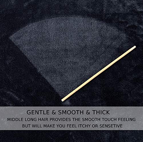 Hozy Soft Blanket Twin/Twin Xl Fleece Warm Fuzzy Throw Extra Long Blankets For The Bed Sofa Lightweight Dark Grey 66"*90" #TOP7