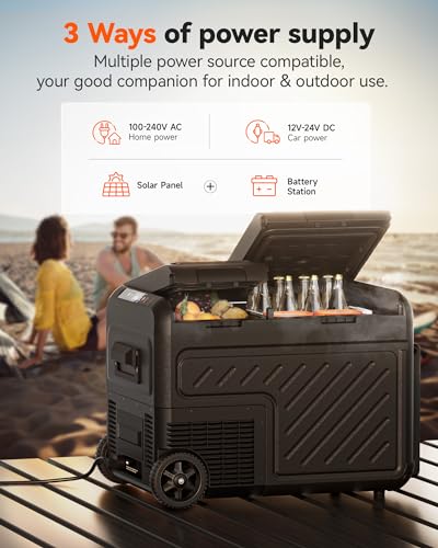 Wolfbox W35 BASKET 12V Car Refrigerator, 40 Quart Dual Zone Car Fridge, Portable Freezer thumb #6