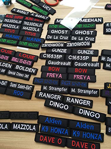 Personalised Military Patches 2 Pcs Custom Embroidery Name Tag Tactical Moral Name Patch for Camouflage Uniform Jacket Hoodie Backpacks Vest Work Shirts Clothing Bags