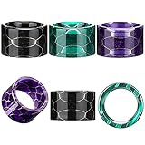 Drip Tips Replacement Resin Drip Tip Connector Cover Honeycomb Standard Drip Tip for Coffee Machine Favors Ice Maker(Black, Blue, Green, 3 Pieces )