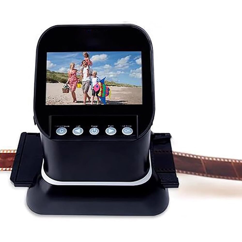 All-in-One Film to Digital Converter 22MP Film Scanner, 4.3" LCD Slide Negative Scanner with Image Preview Editing for 35mm/120 Medium Format Films