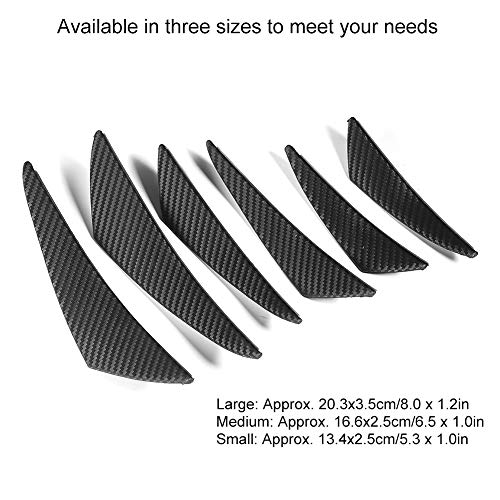 Hlyjoon 6Pcs Paraurti per auto Lip Canard