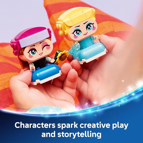 LEGO Disney Frozen Mini Anna & Elsa 43284 | Building Toys for Girls & Boys, Ages 5+, Figures for Display or Play, Kids Bedroom Decor, 65 Pieces, Gift for Birthdays - image 4