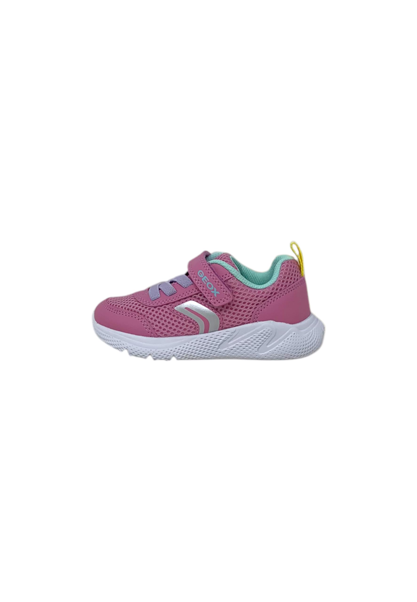Geox B SPRINTYE Girl D, Girls’ Sneaker, Pink/Watersea,