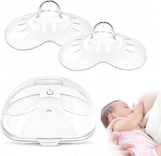FOCJUK Protège-Mamelons Protecteurs Anti-Irritations en Silicone Fin - Taille L