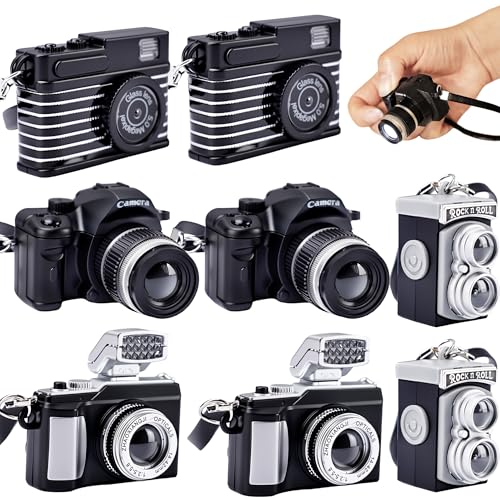 Hoarost 8 Pcs Mini Camera Prop Vintage Set