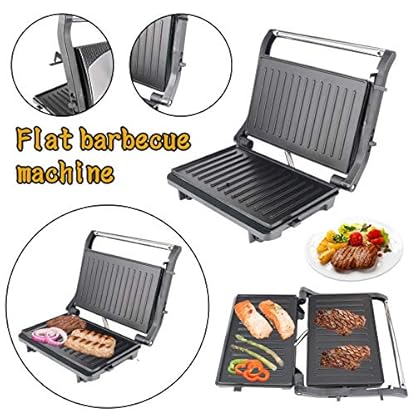 Tischgrill elektrisch | intelligenter Kontaktgrill | Panini & Sandwich Maker | passt Temperatur + Grillzyklus ans… – Bild 3