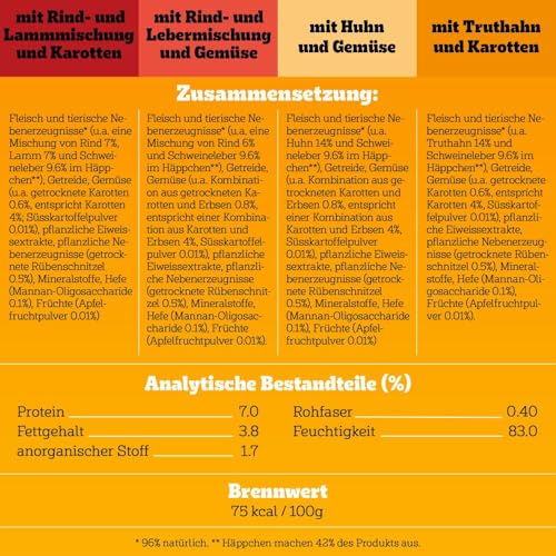 Pedigree DOGCARE Hundefutter Portionsbeutel Chunks in Soße Adult 40 x 100g