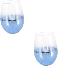 TEHAUX 2 Peças Copos De Vidro De Vinho Copos De Cristal Transparente Copos De Vidro Transparente Copos De Bebidas Copos De Chá Gelado Copos De Coquetel Copos De Uísque Copos De Bebidas