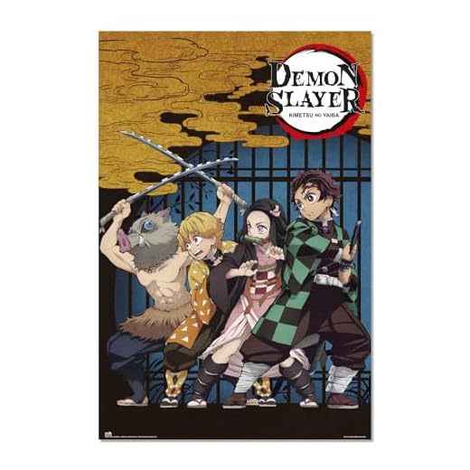 Grupo Erik Poster Demon Slayer La casa de los tambores - Poster Anime - Lamina decorativa a todo color Laminas decorativas pared ideal decoracion pared - Posters para pared Decoracion habitacion