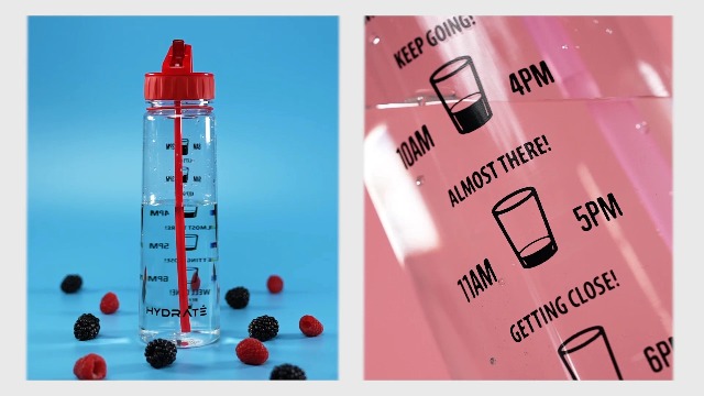 Borraccia Sportiva Fdit 2.2L – PETG Alimentare, Leggera, Con Tappo A Pressione – Ideale Per Palestra, Campeggio E Corsa – Colore Blu