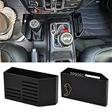 XhuangTech Metall-Mittelkonsolen-Organizer für J-eep Wrangler JL/JLU 2018–2025 & 4XE 2021–2025, Gladiator JT 2024, 2023, 2022, 2021, 2020, Zubehör, Schalt-Aufbewahrungsbox, Flagge (nicht für JK/JKU)