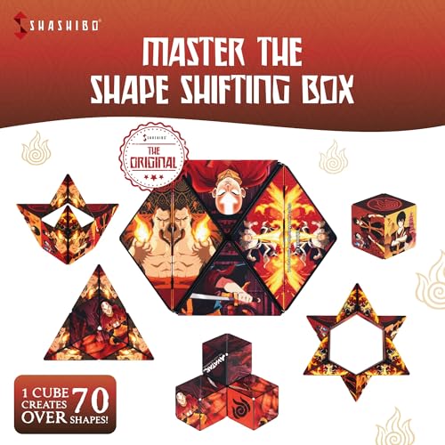 Image of Shashibo Avatar The Last Airbender Magnetic Puzzle Cube, Sensory Fidget Toy