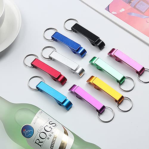 SacJkt Flesopener Sleutelhanger, Aluminium Bier Flesopener, 9 STKS Draagbare Creatieve Mini Flesopener met Sleutelhanger… - Afbeelding 8