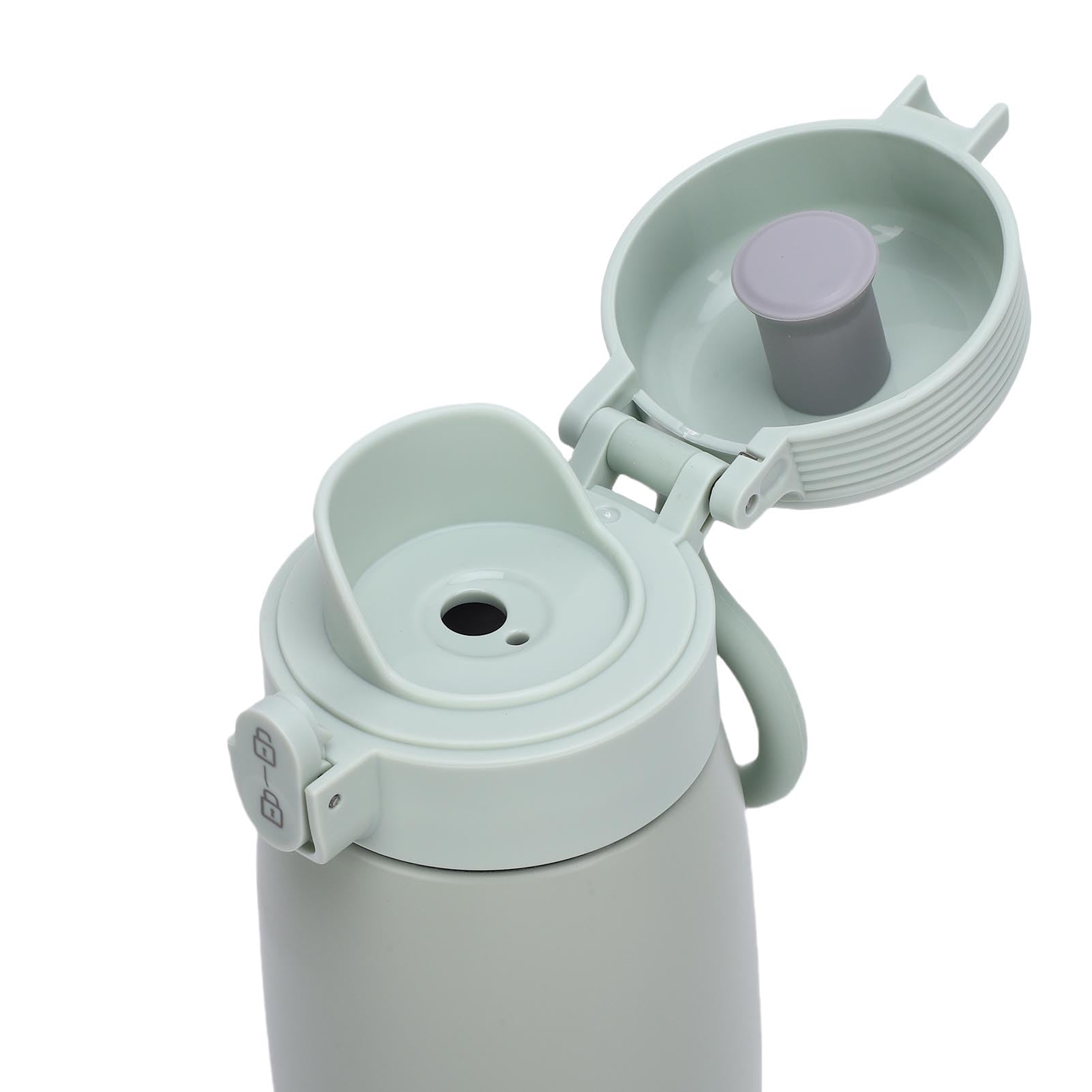 Jiawu Scaldalatte Portatile Ricaricabile Scaldabiberon da Viaggio a Riscaldamento Rapido per Viaggi in Auto, Materiale in Acciaio Inossidabile (350 ml 5000 mAh)