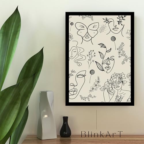 Image of BLINKART Trendy Abstract Wall Art Painting Print Design | Aesthetic Wall Decor Photo Artwork Frame Decoration Hanging For Home Bedroom Living Room Office Wall Decor | T0029 | 13x10 Inches