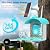 Smart Bird Feeder with Camera, AI Identify Birds Species Solar Powered, 2K HD Video Bird House with Camera, Instant Arrival Alerts, Waterproof Squirrel Proof, Gift for BirdLovers, 2.4GHz WiFi, Blue