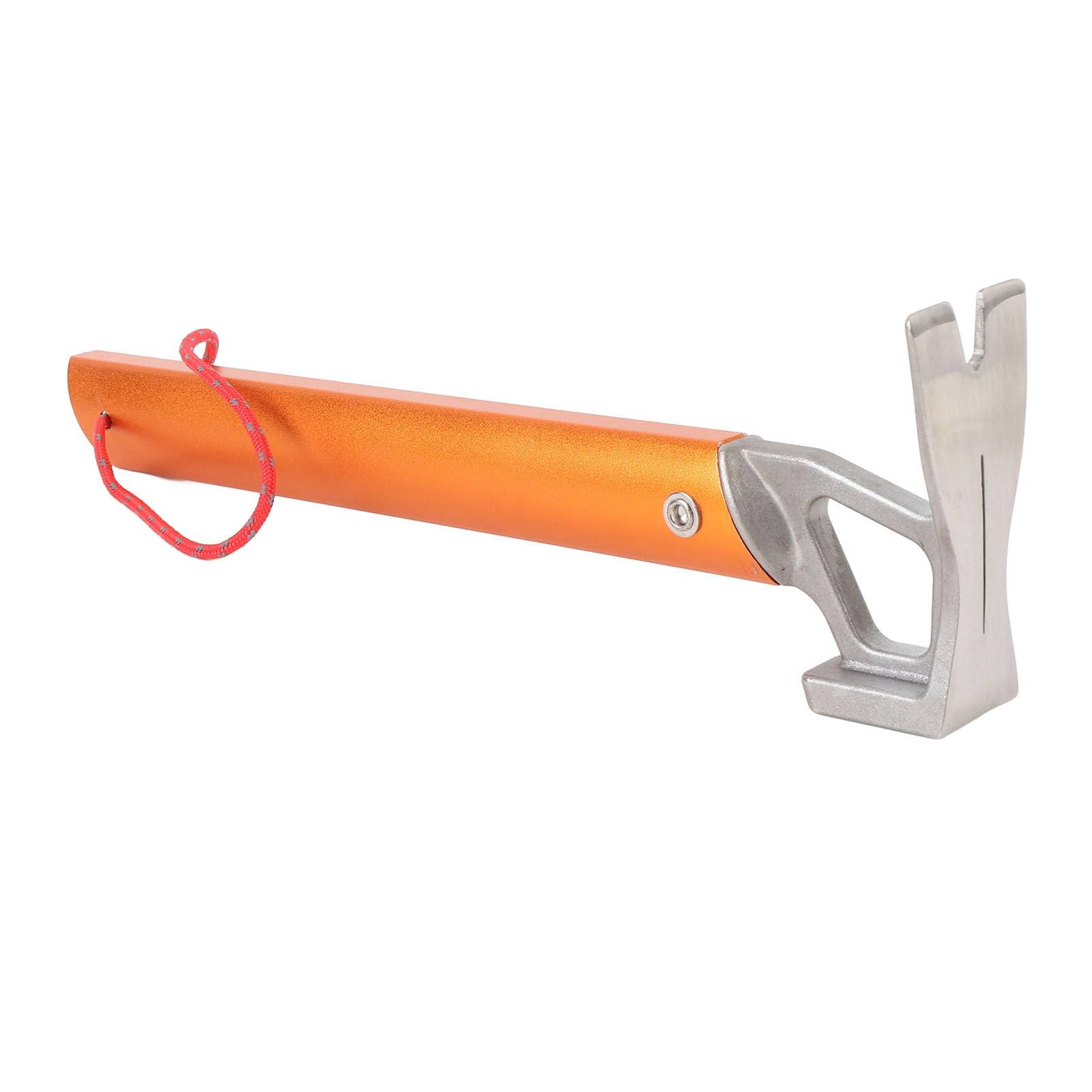 Piquets de Tente Piquets de Camping avec Cordes et Marteau Anneau Lumineux en Acier Inoxydable en Alliage d'Aluminium de Qualité Supérieure pour Camping en Plein Air Randonnée Sac (Noir et Orange)
