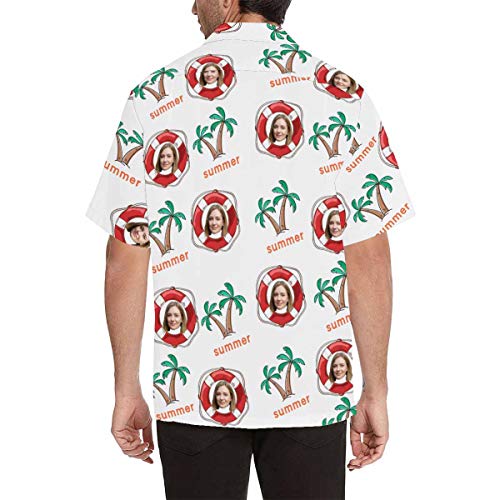 Custom Girlfriend Face Hawaiian Shirt Photo Personalized Tee for Boyfriend Husband Or Father2