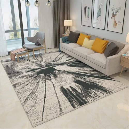 Tapis chambre bébé gris d'encre 80x180 cm tapis salon enfant - 2
