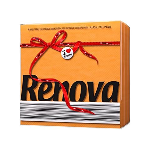 Renova Papierservietten, Red Label Orange Cover