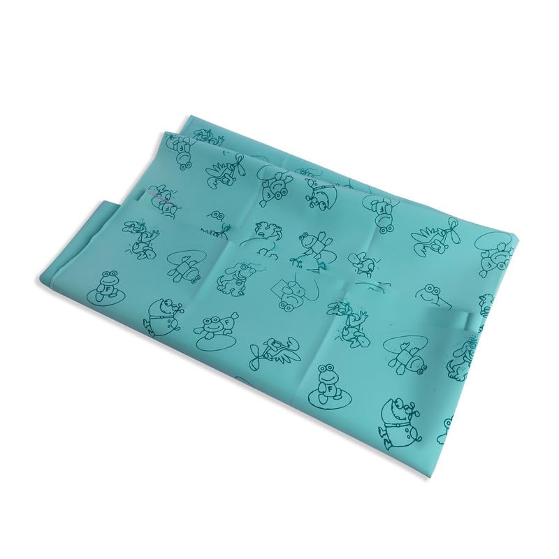 Extra Care Rubber Baby Sleeping Mat/Bed Protector-Blue (2 mtr)
