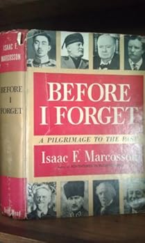Hardcover Before I forget;: A pilgrimage to the past Book