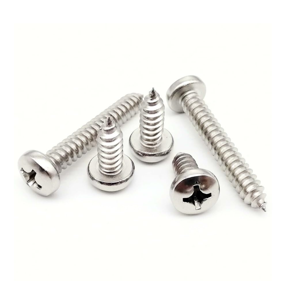 Viti Testa Tonda Croce In Acciaio Inox 316 - Misure M4 M5 M6 - Lotto Misto