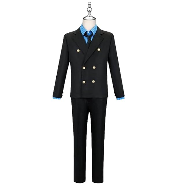 Foto 3 de 7 de bbganlian Anime One Piece Sanji Disfraz de cosplay Monkey D. Luffy Juego de Roles Uniforme Conjunto Completo…