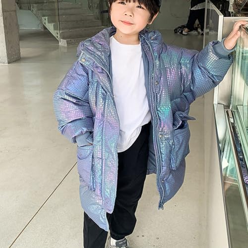 Kids Lightweight Puffer Jacket Cold Winter Packable Bubble Coat Down Cotton Coats Zip Up Hooded Outwear2
