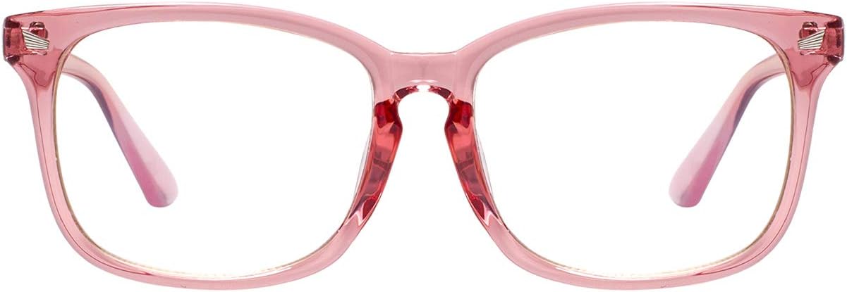 MAXJULI Blue Light Blocking Glasses,Computer Reading/Gaming/TV/Phones Glasses for Women Men(Pink)