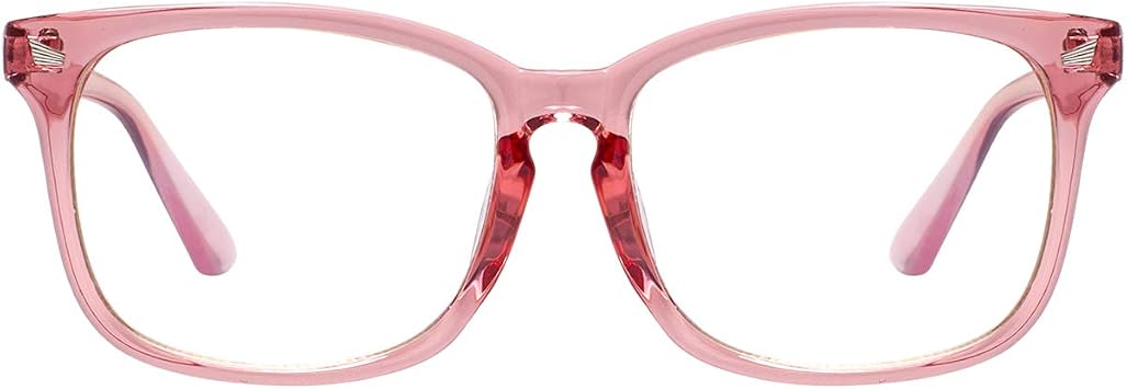 MAXJULI Blue Light Blocking Glasses,Computer Reading/Gaming/TV/Phones Glasses for Women MenPink
