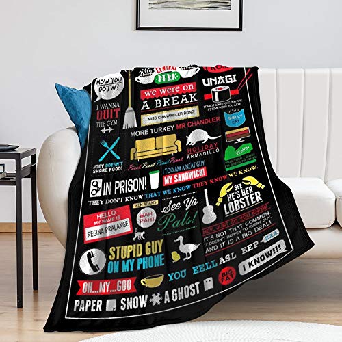 Friends Blanket Throw Flannel Blankets Lightweight Super Soft Cozy for Bed Blanket Microfiber Throws Blankets 50x60 inch