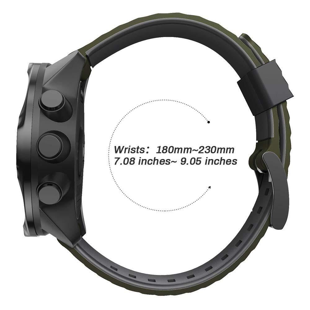 24mm Per uomo e donna cinturino sportivo per 7 cinturino di ricambio in silicone morbido